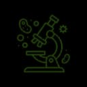 Microscope with microbes — biological fertilizer